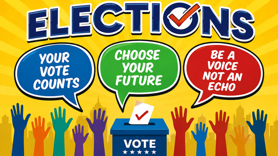 Colorful Elections Vote Awareness Poster